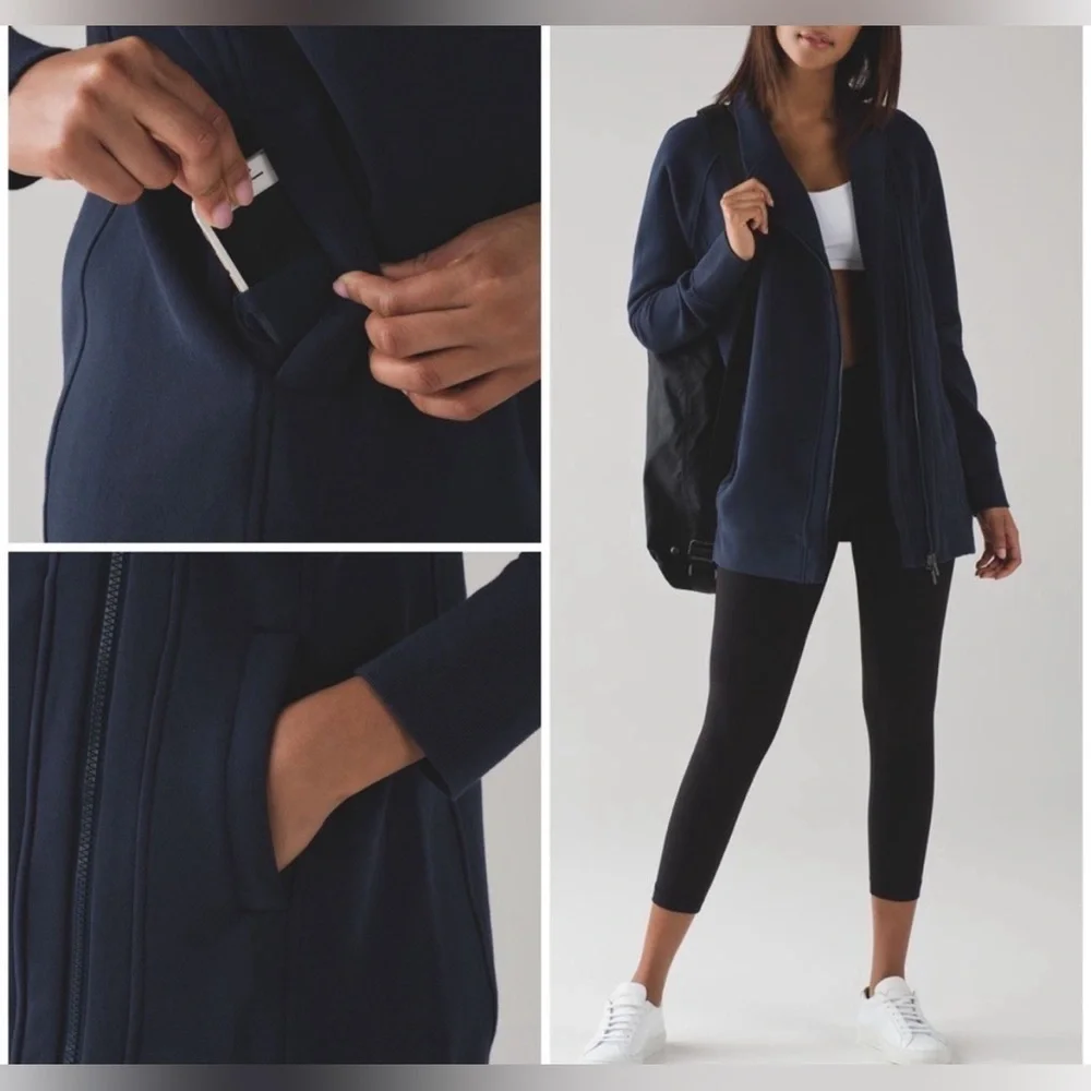 Lululemon Back to It wrap jacket, size 4